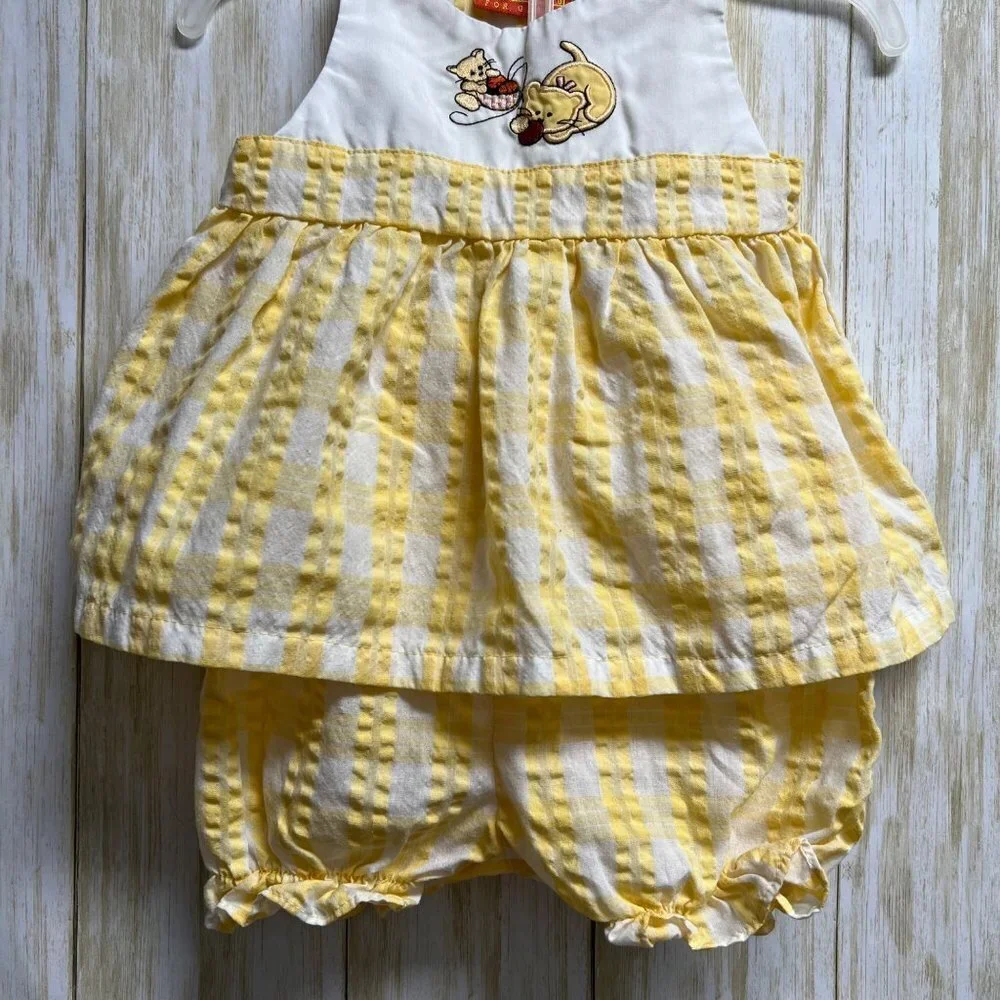 Vintage My Pals For Girls 2pc Dress Sz 3/6 Months